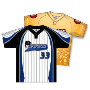 ZBA52 One Button Dry-Flex Sublimated Baseball Jersey