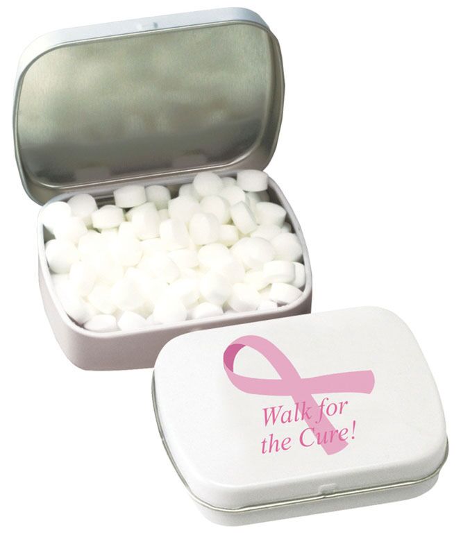 Custom Printed Domed Tin with Mints | Custom Candy