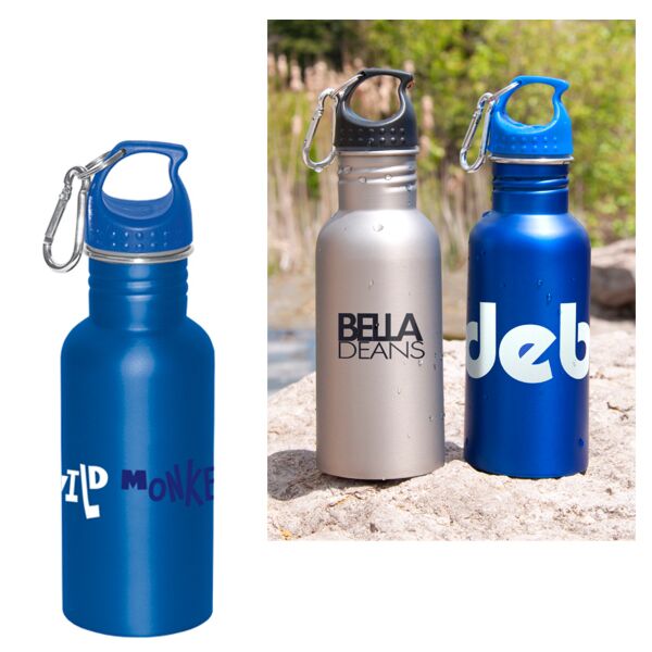 Custom Printed 17 oz Wide Mouth Stainless Steel Water Bottle | printed ...
