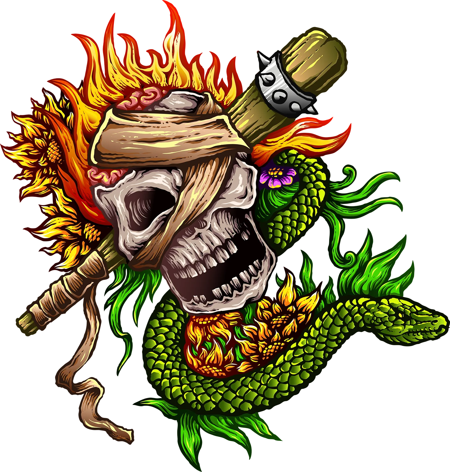 Fire Skull