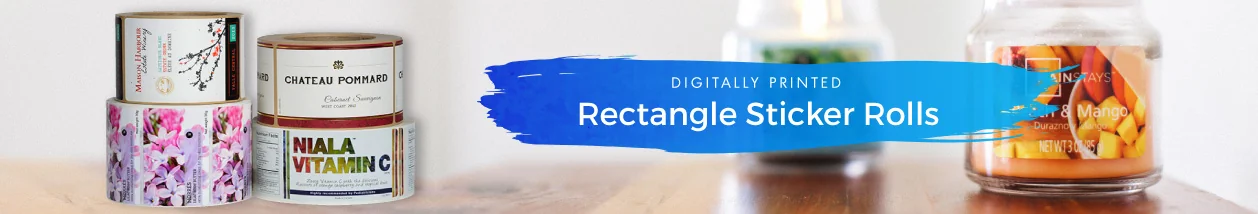 Rectangle Sticker Rolls