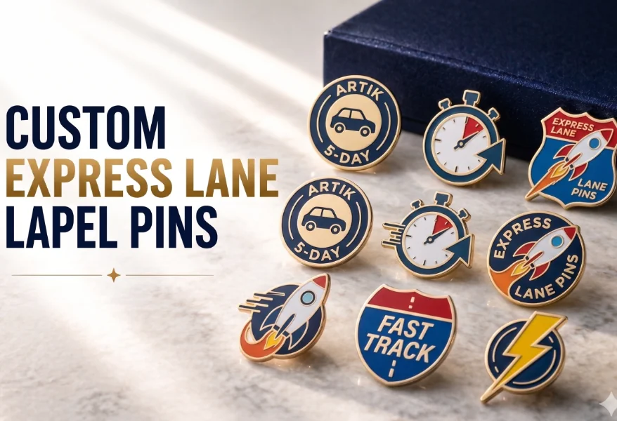 Express Line Lapel Pins