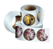 Round Glossy Sticker Rolls