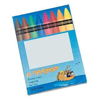 Non-Toxic Coloured Wax Crayon Set