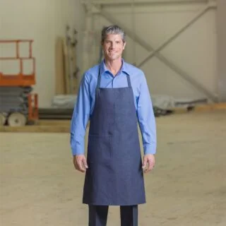 1241 Denim Bib Apron - Durable Workwear