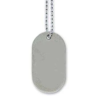 Solid Pewter Dog Tag