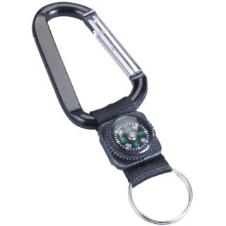 M8108 - Carabiner With Decorative Compass (8mm)