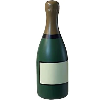 GK468 Champagne Bottle Stress Reliever Ball