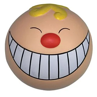 GK438 Funny Face with Smile Stress Reliever Ball