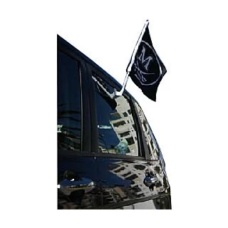 Economy Poly Mini Car Flag with 13" Pole