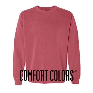 1566 Comfort Colors Garment-Dyed Sweatshirt - 80% Cotton, 20% Polyester