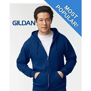 18600 Gildan Full Zip Hooded Sweatshirt - Custom Printed