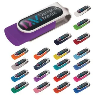8GB Domeable Rotate Flash Drive *New Colours