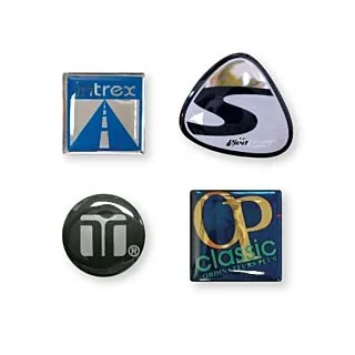 0.5 to 1 sq in, Spot Colour Domed Sticker