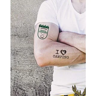 3" by 2" Custom Printed Temporary Tattoos