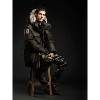 OS0021 ATKA - Men's Mid-Length Parka with Fur