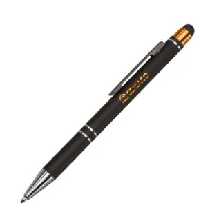 P316 Scroll Metal Ballpoint Pen/Stylus - Custom Logo