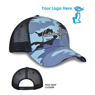 KC-7040 Fashion Camo Mesh Snapback Cap