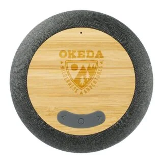 7197-65 Garm Fabric & Bamboo Speaker with Wireless Chargin
