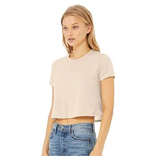8882 Bella + Canvas Women's Flowy Crop Tee - Custom Printed