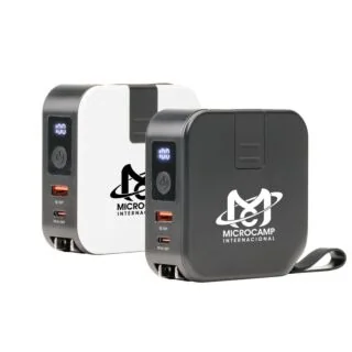 O274 Nilles 4-in-1 Wall Charger – Custom Branded Power Bank