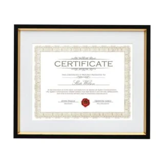 PFN9071 Angus Certificate Frame - Ebony Finish