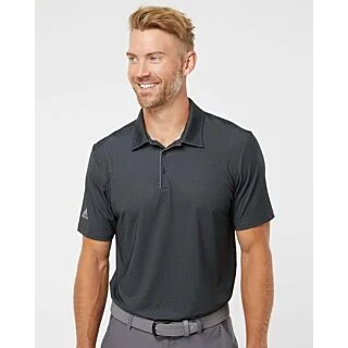 A498 Adidas Diamond Dot Print Polo