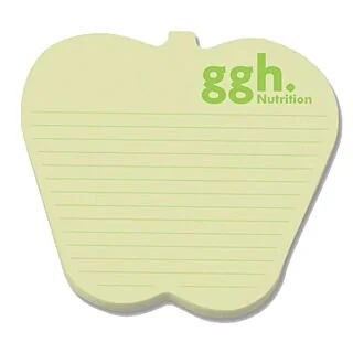 Post-it Custom Printed Die-Cut Notes Apple, 25 Sheets/1 Colour Print