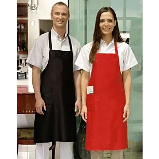 8101 Econo Bib Apron with Two Pockets