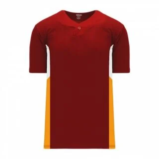 BA1763 One Button Dryflex Baseball Jerseys with Mesh Top Side Inserts