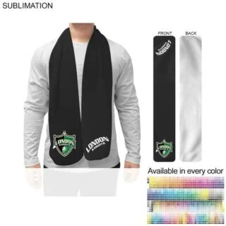SU657-6 Microfleece Scarf, 8x60 Soft and Smooth Sublimated Edge to Edge 1 side