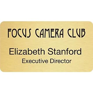 Screen Printed Metal Name Badge (2 3/4" x 1 1/2")