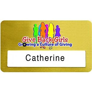 Full Colour Printed Metal Plated Name Badge (2.875" x 1.625")