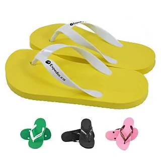 Strap Print Flip Flops