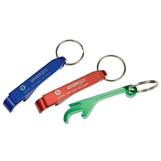Aluminum Bottle Opener with Key Ring