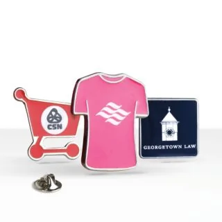 0.75" Printed Lapel Pins with Epoxy