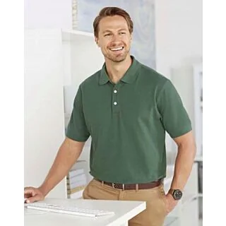 D100 Devon & Jones Men's Pima Piqué Short-Sleeve Polo