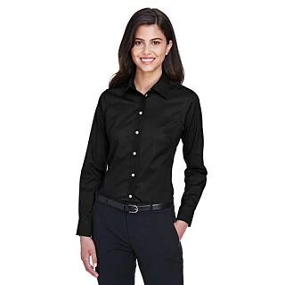 DG530W Devon & Jones Ladies Crown Woven Collection Solid Stretch Twill