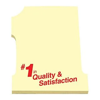 Post-it Custom Printed Die-Cut Notes Number One, 50 Sheets/1 Colour Print