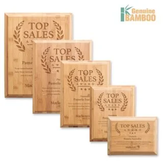 AWP472 Bamboo Engraved Plaque - Customized Elegance
