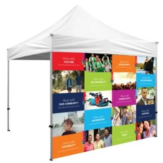 TF10-DS, 10' x 83" Optional Full Wall for Tent - Full Colour Dye Sublimated