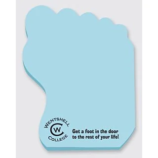 Post-it Custom Printed Die-Cut Notes Foot, 50 Sheets/1 Colour Print