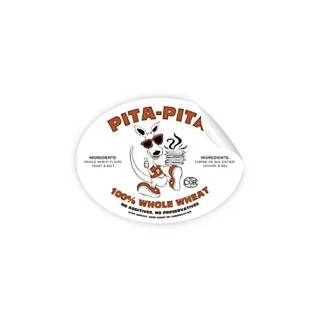 4" x 3" Oval Glossy Sticker