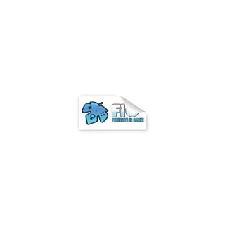 2" x 1" Rectangle Glossy Sticker