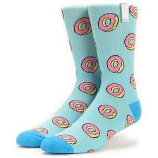 SOCKS-JQDWP Jacquard Socks with Woven Patch