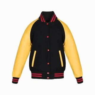 JK633 - Custom Ladies Melton and Leather Varsity Jacket - Call for Quote