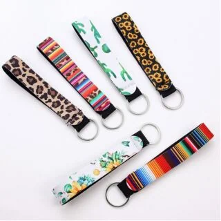 KEYFOB-4SUBL-NP Neoprene Key Fob