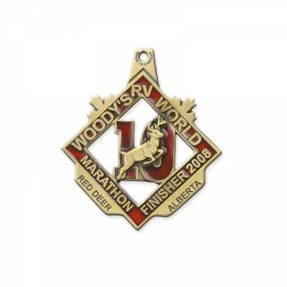 3" Classic Custom Shape Medal (MCS-29) Ribbons