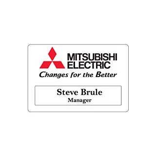 Window Plastic Name Badge (2.63" x 1.75")