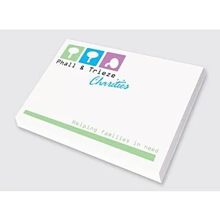 25 Sheets - 3" x 4" Post-it Custom Printed Notepads, Full Colour